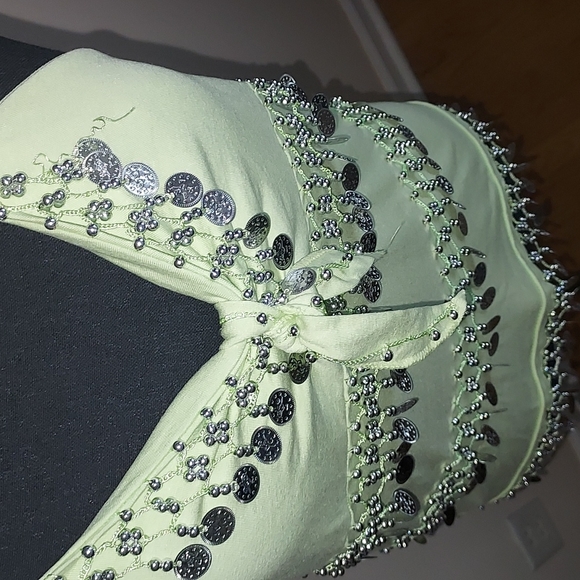 Belly Dancing Coin Halter Top - Picture 3 of 11
